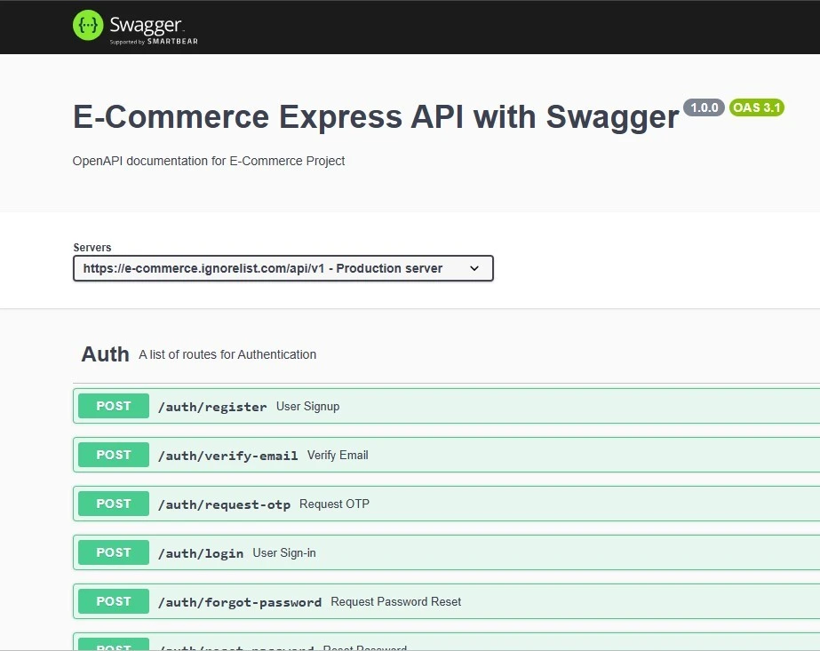 E-commerce API